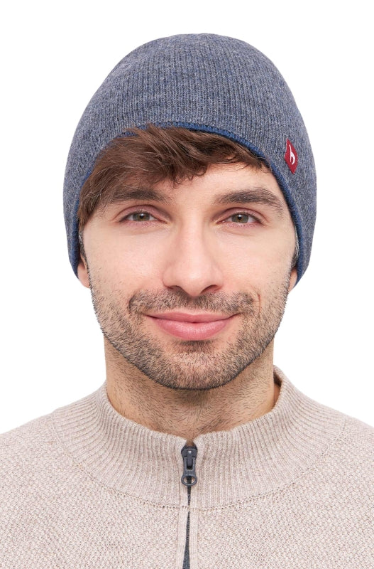 Reversible baby alpaca wool hat