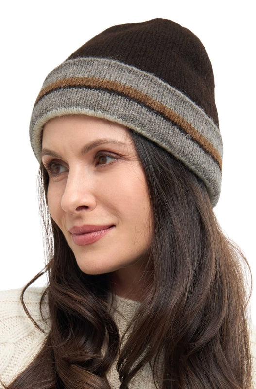 Reversible 100% alpaca wool hat