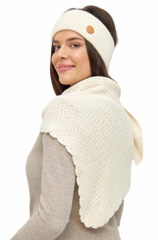 Baby alpaca triangle scarf