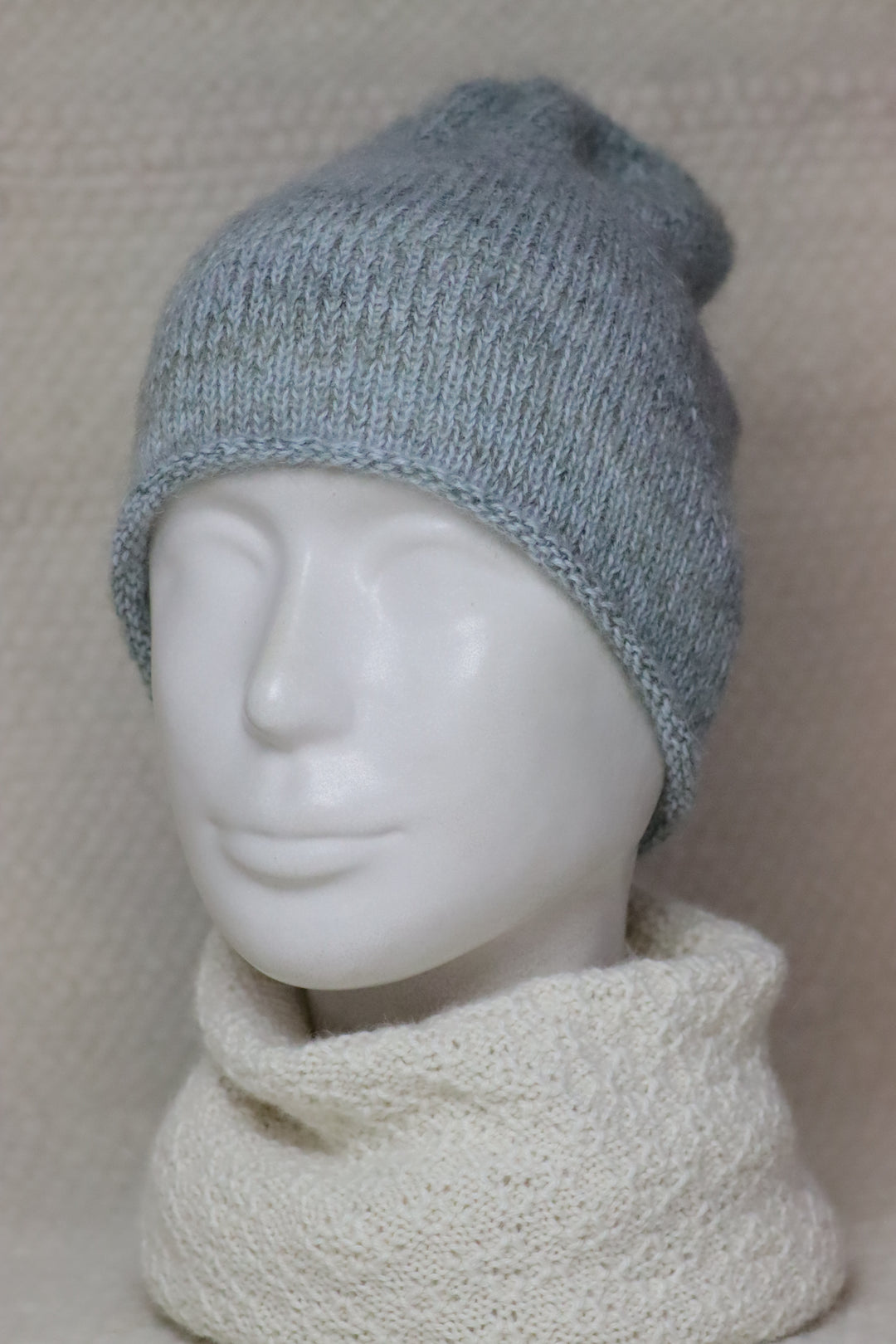 Handmade patterned alpaca blend Beanie (60% Alpaca)