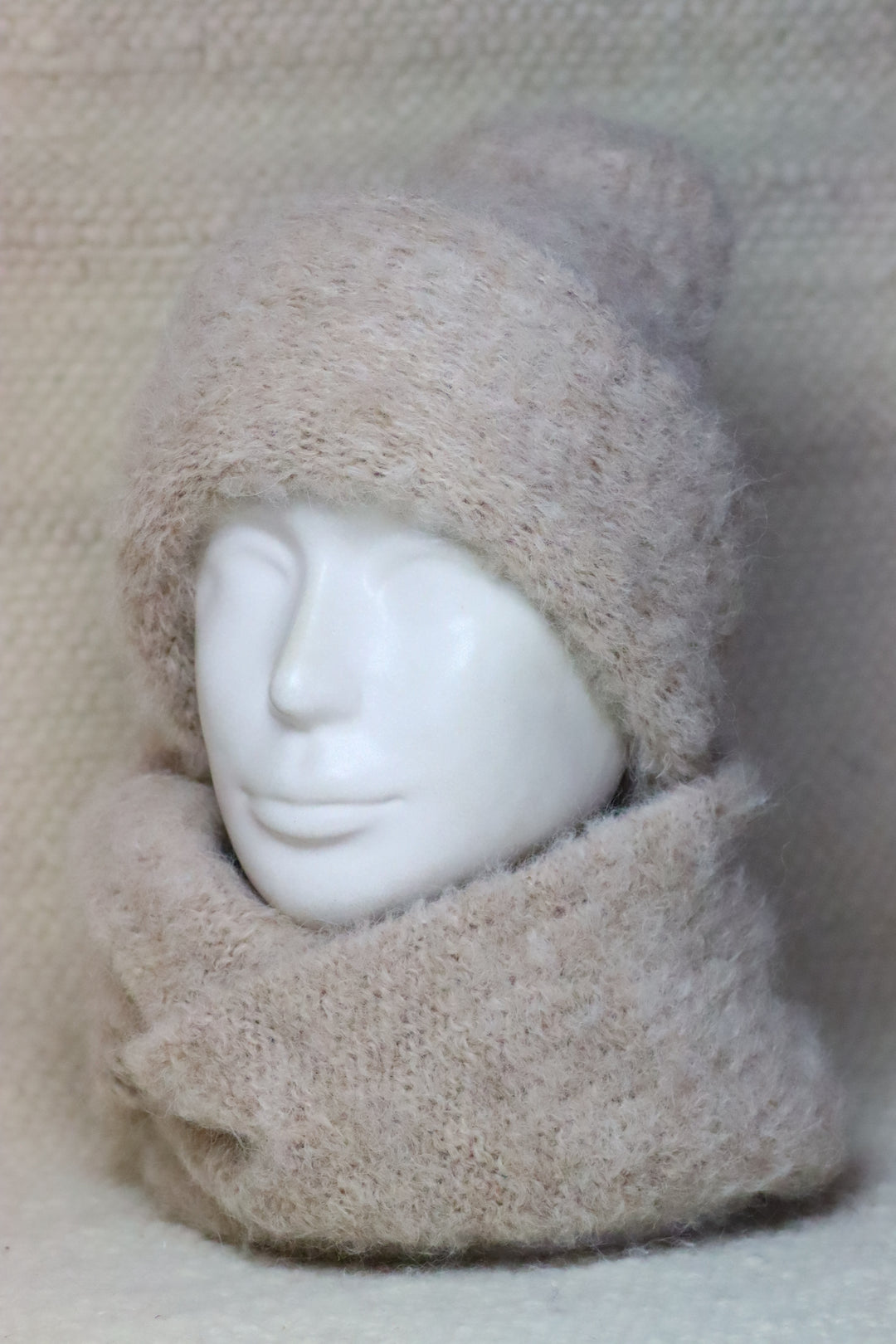 Rolled Brim Furry Hat - Puffy