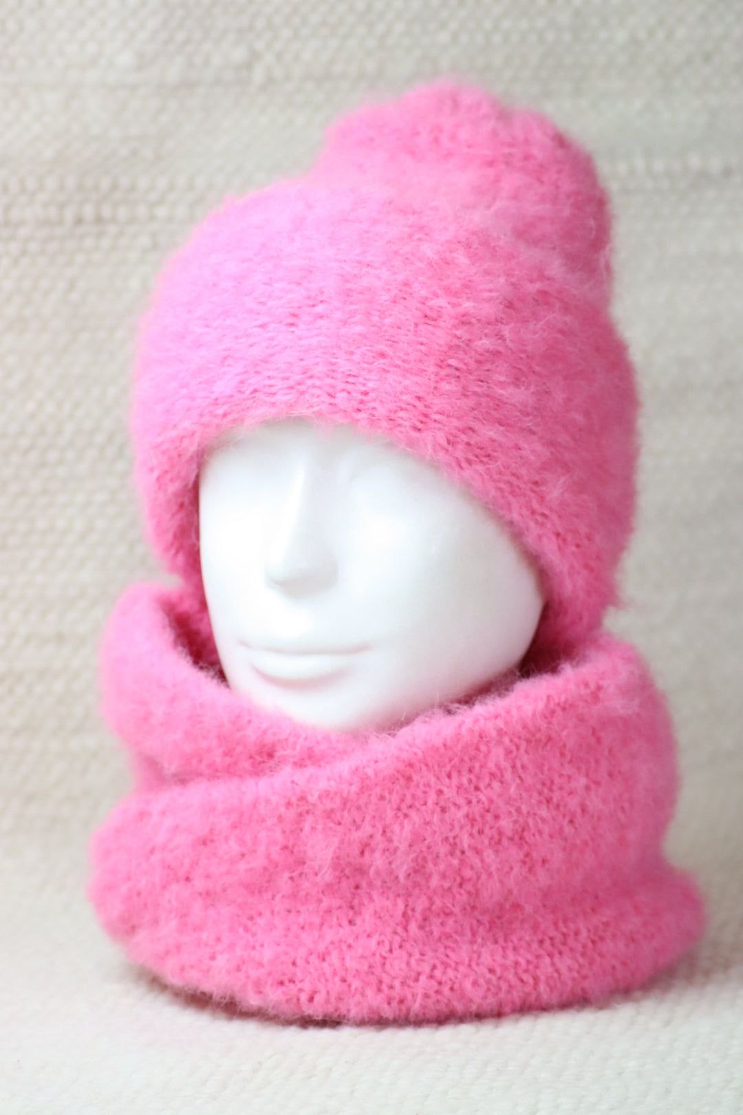 Rolled Brim Furry Hat - Puffy