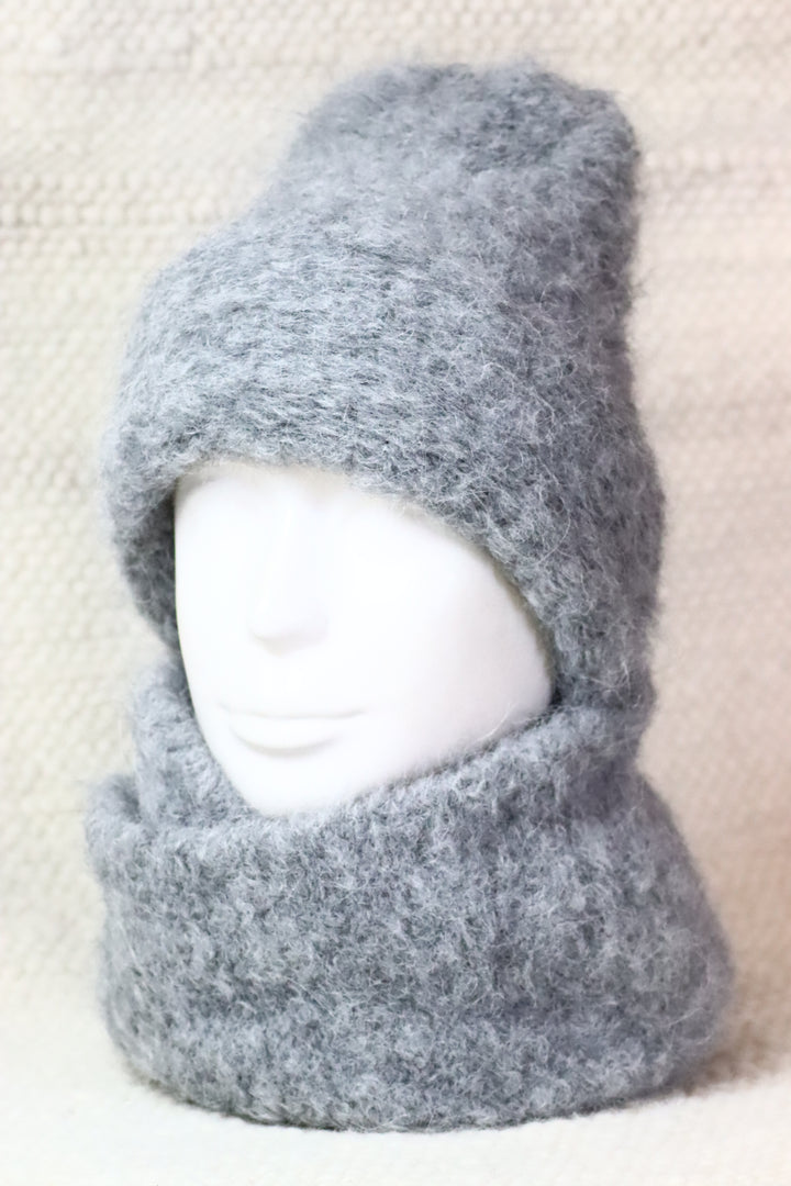 Rolled Brim Furry Hat - Puffy