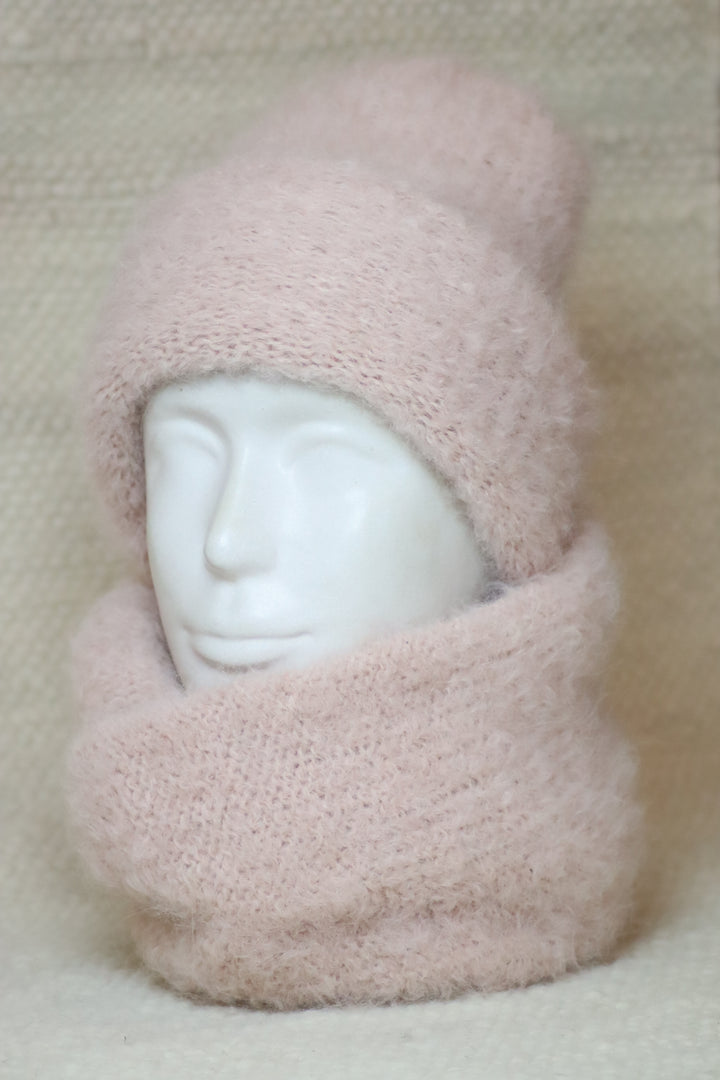 Rolled Brim Furry Hat - Puffy