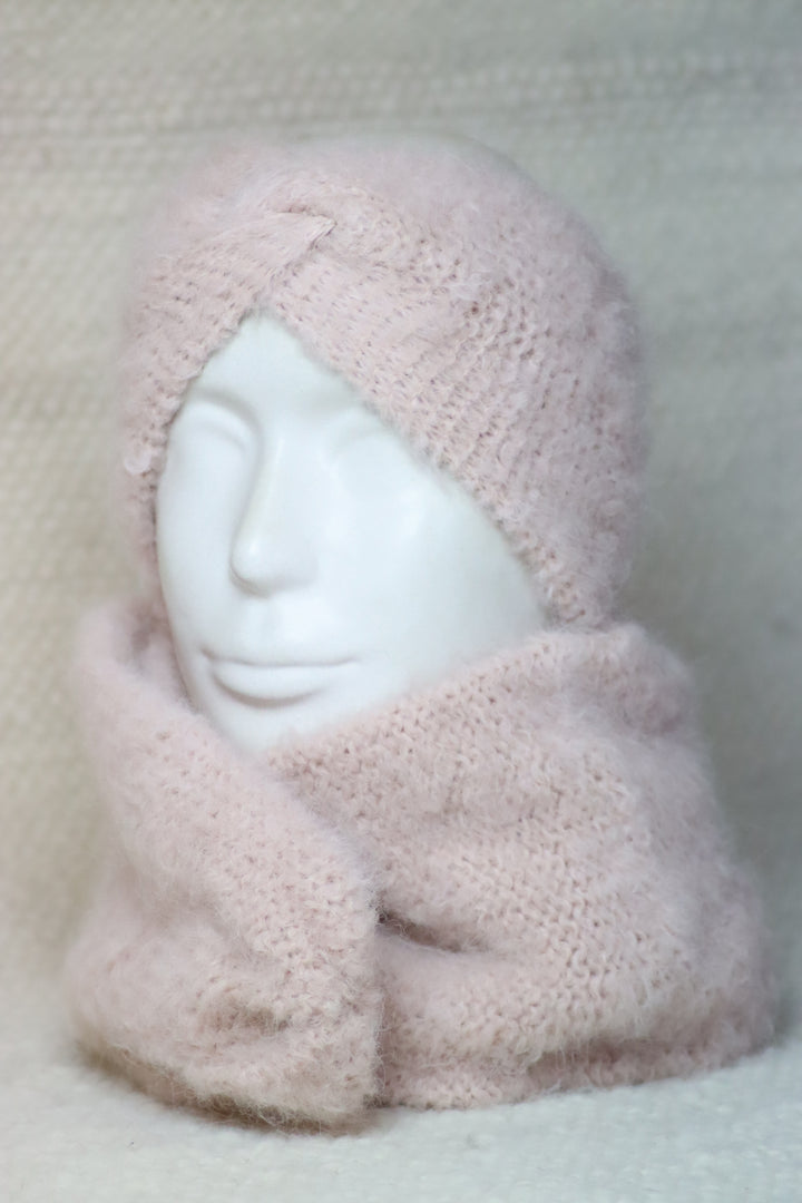 Soft Alpaca Wool Scarf - Puffy