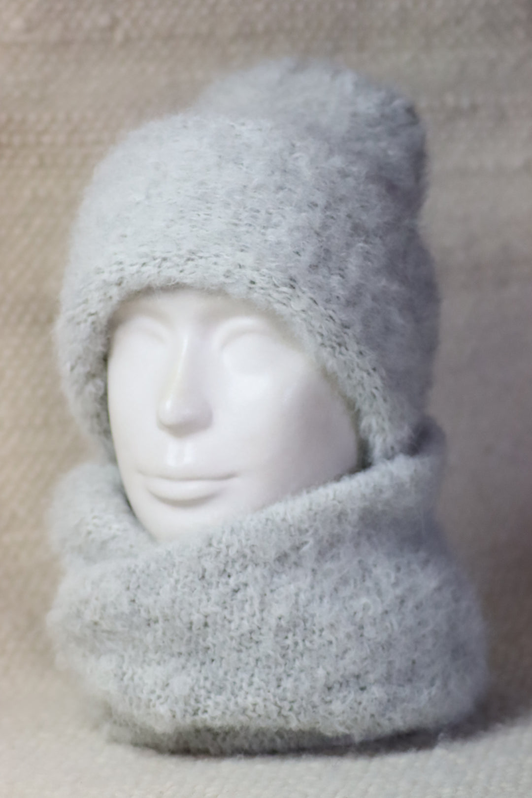Rolled Brim Furry Hat - Puffy