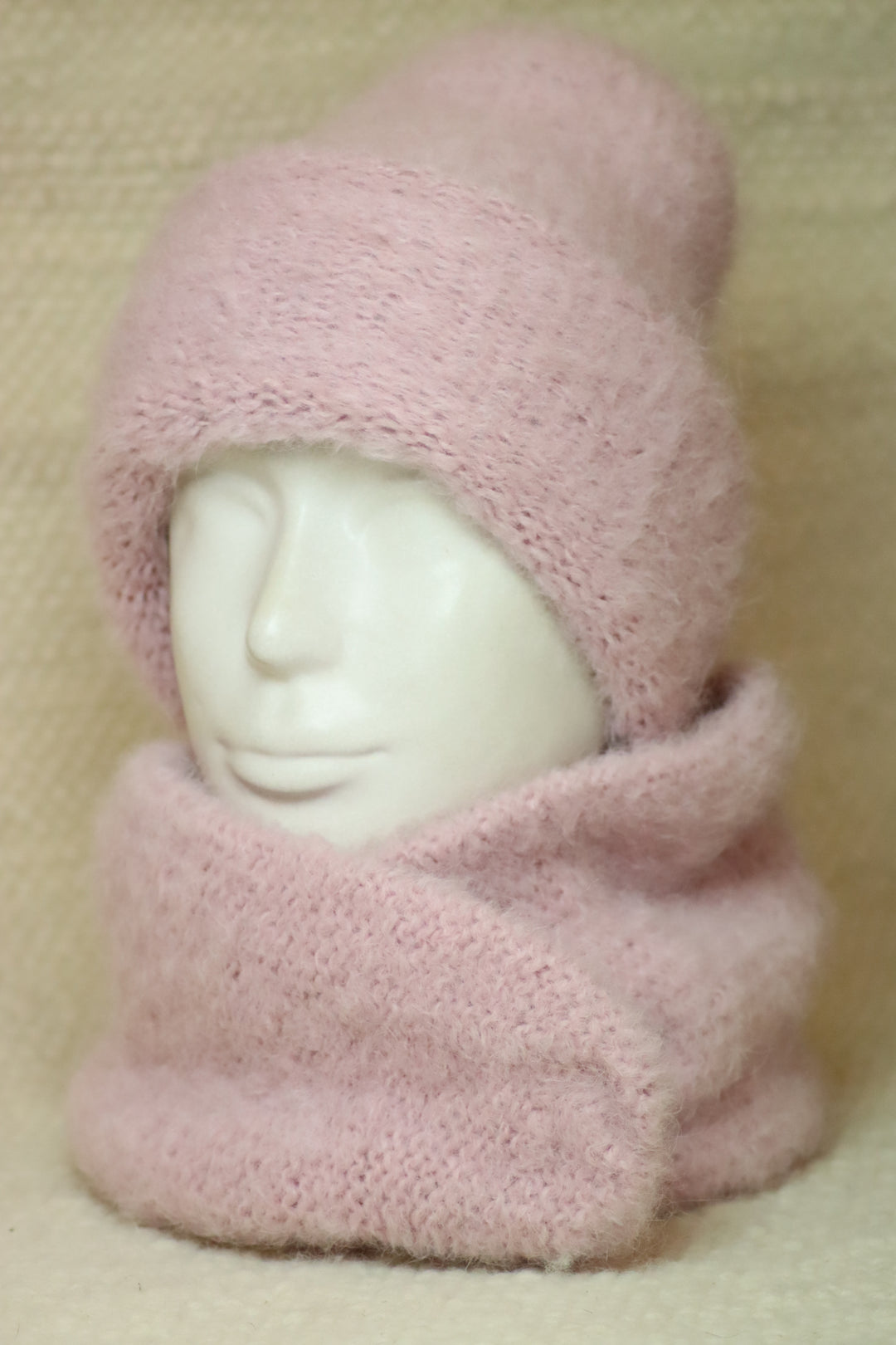 Rolled Brim Furry Hat - Puffy
