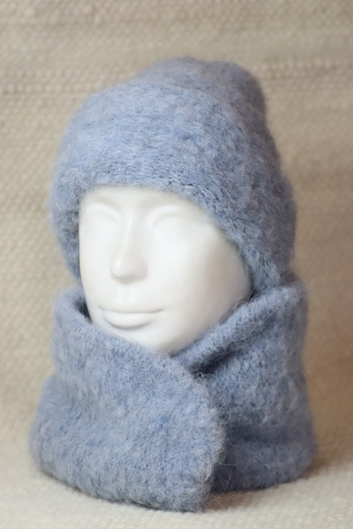 Rolled Brim Furry Hat - Puffy