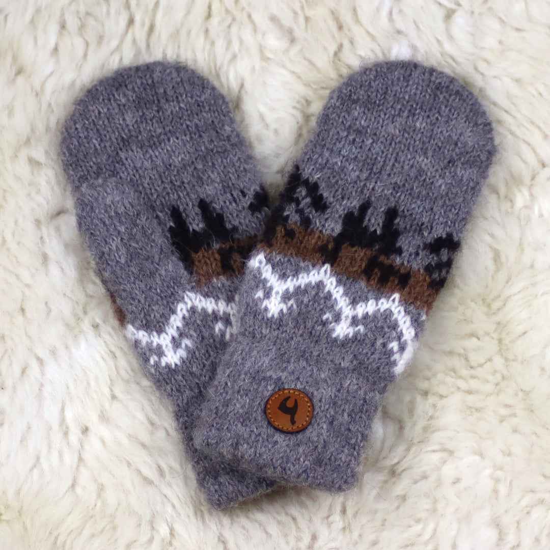 Alpakavillased laste käpikud