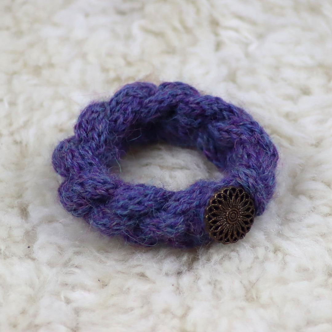 Alpaca wool wristband