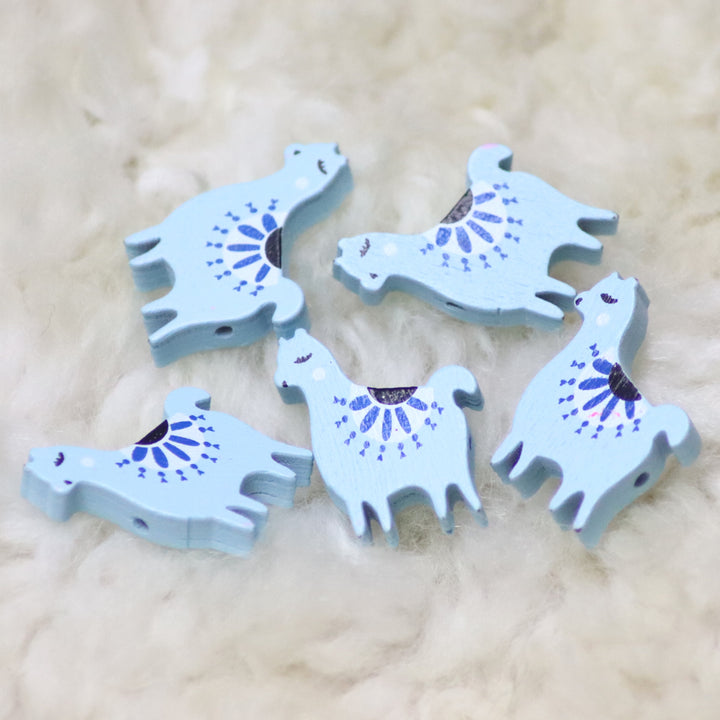 Alpaca-shaped beads