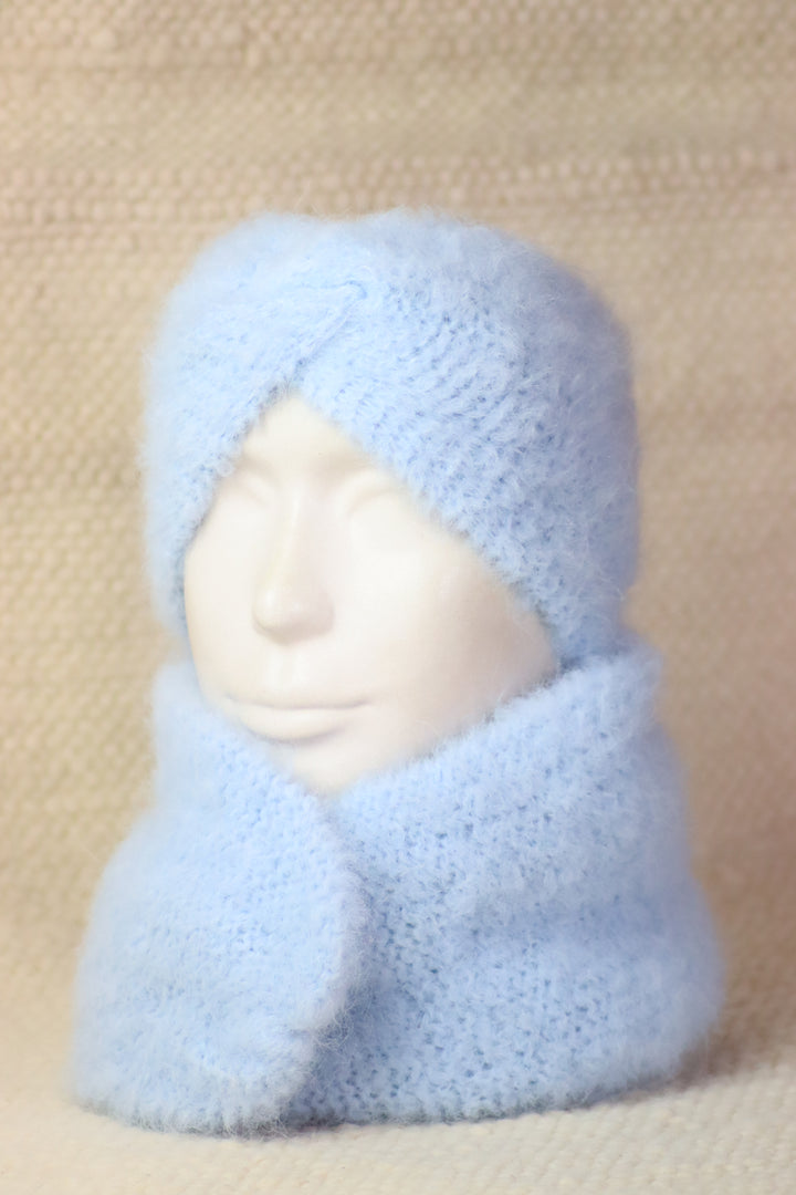 Soft headband with alpaca wool - Puffy