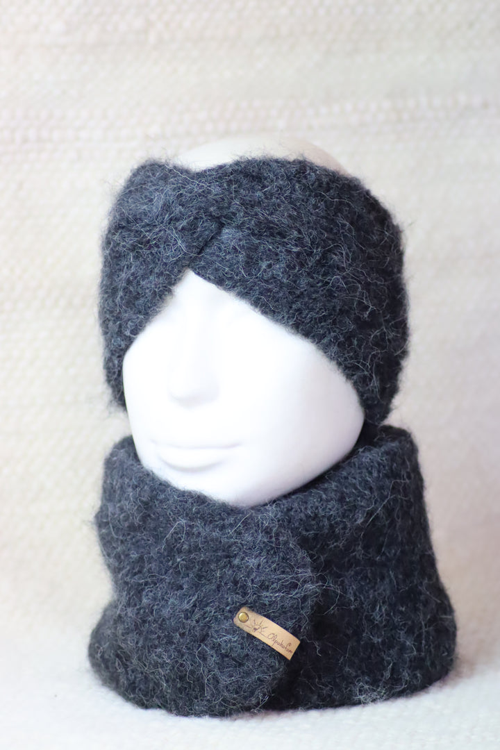 Soft headband with alpaca wool - Puffy