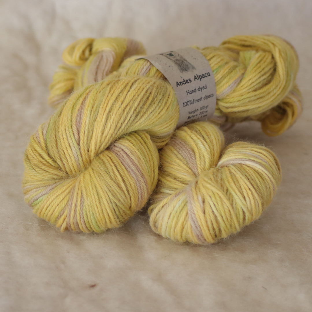 Hand-dyed alpaca yarn ANDES