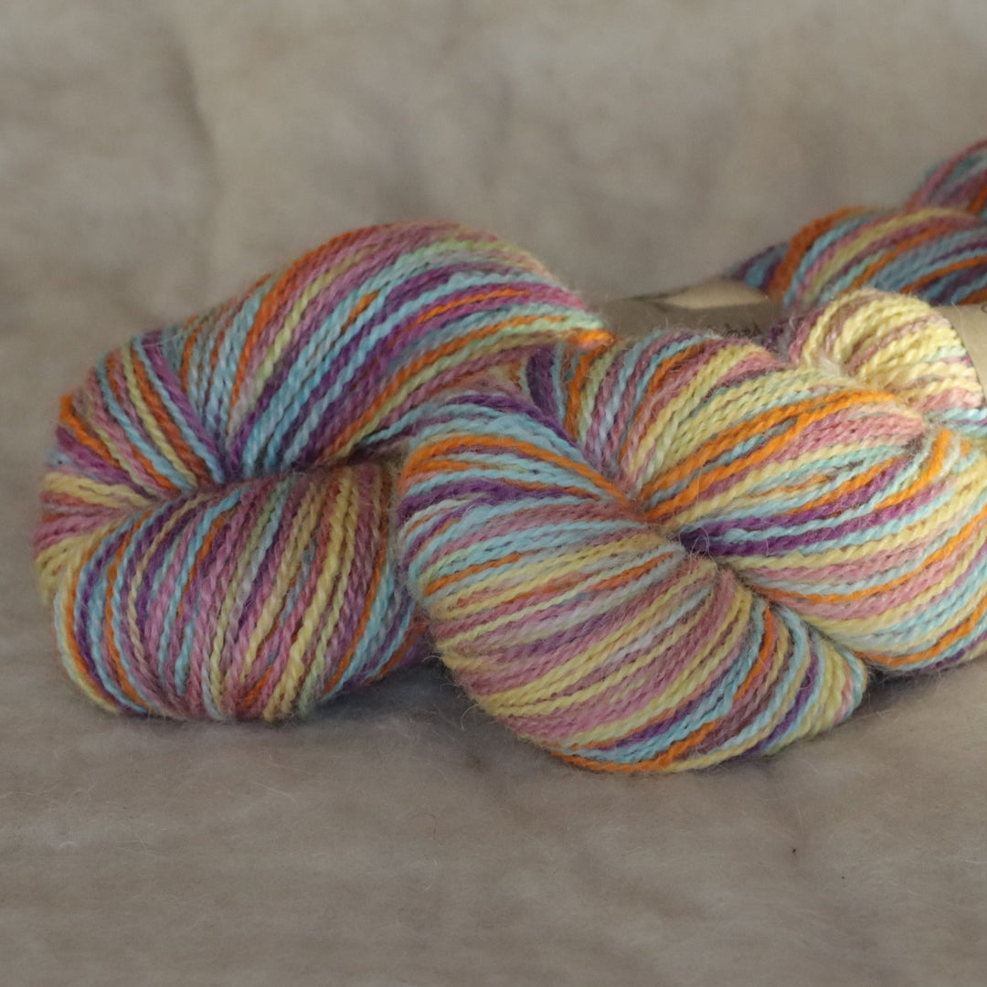 Hand-dyed 100% alpaca wool lace yarn