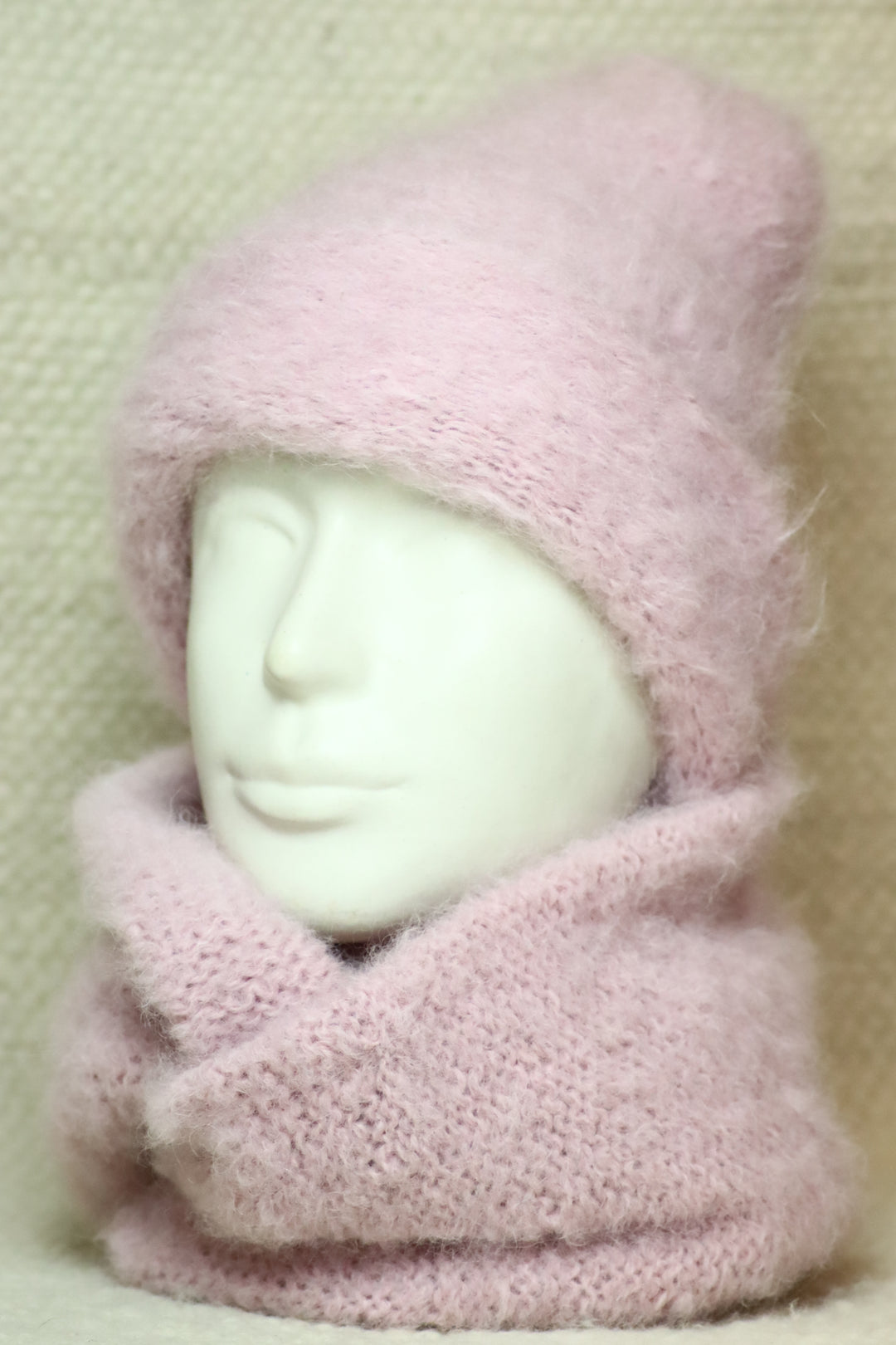 Soft alpaca wool infinity scarf - Puffy