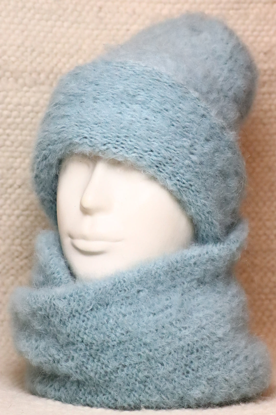 Rolled Brim Furry Hat - Puffy