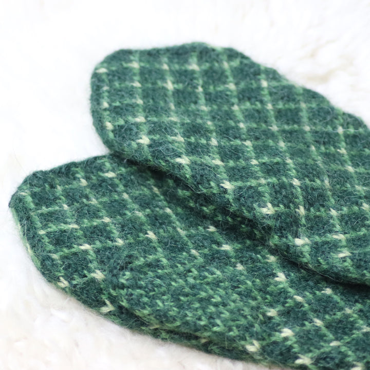 100% alpaca wool mittens - handmade by niece