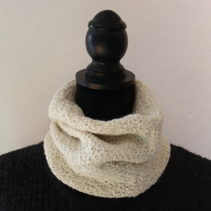 Thicker baby alpaca ring scarf