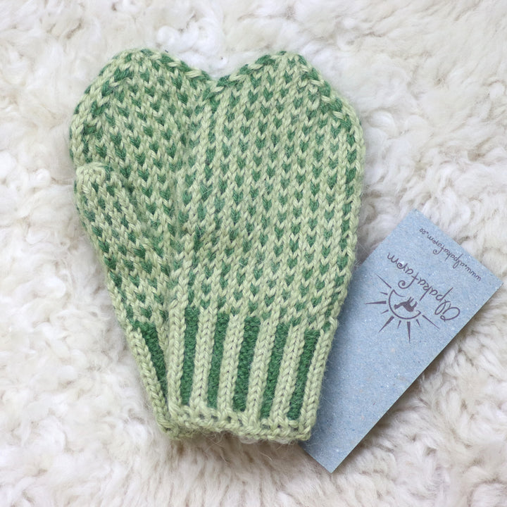 100% alpaca wool mittens for children