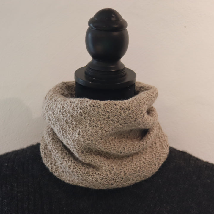 Thicker baby alpaca ring scarf