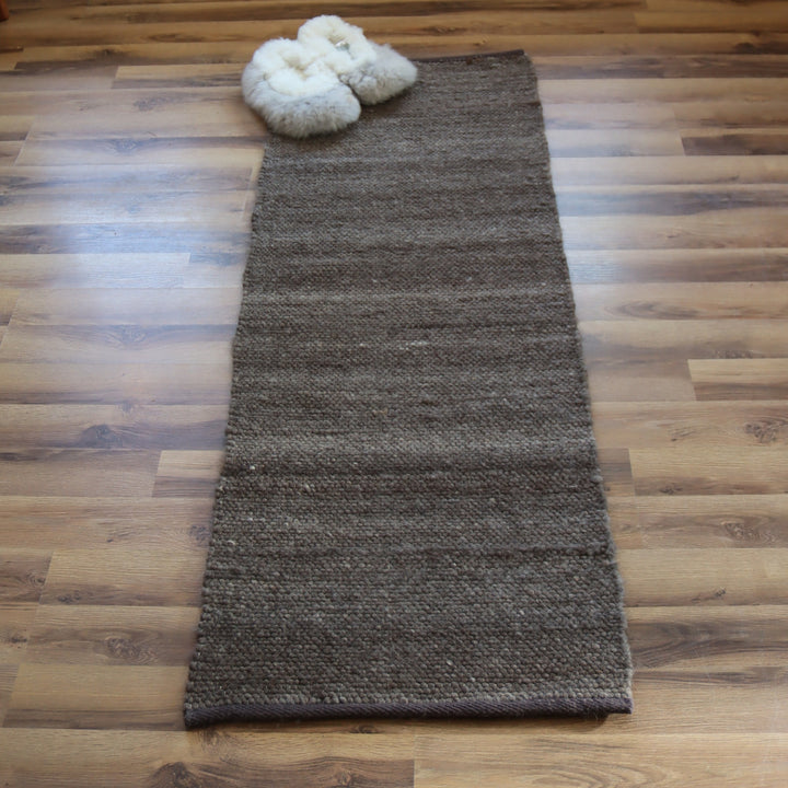 Alpaca wool rug "Apache" 58x162cm