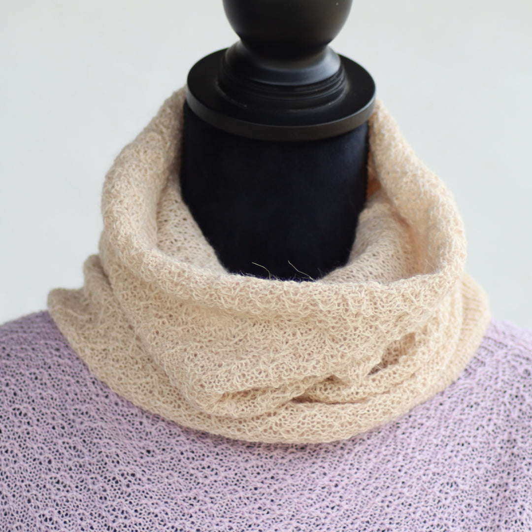 Beebialpakas vilnas plāns gredzenveida šalle