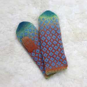 Patterned mittens for children (4-6 years)