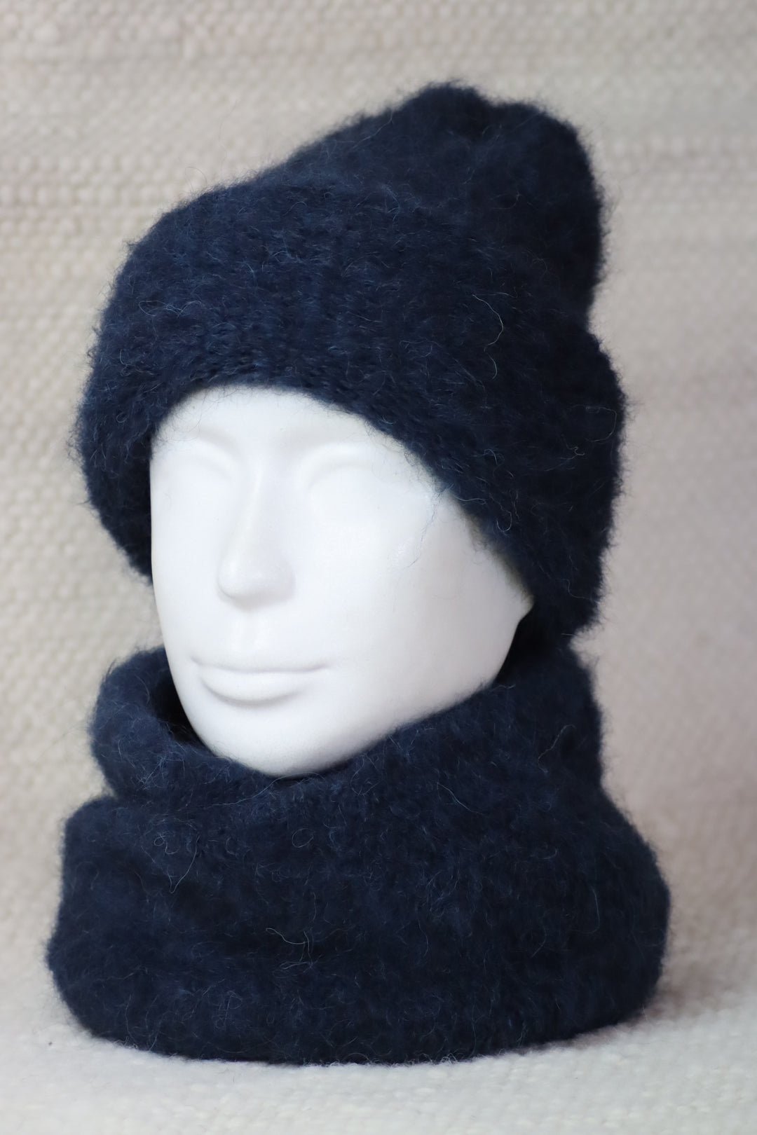 Rolled Brim Furry Hat - Puffy
