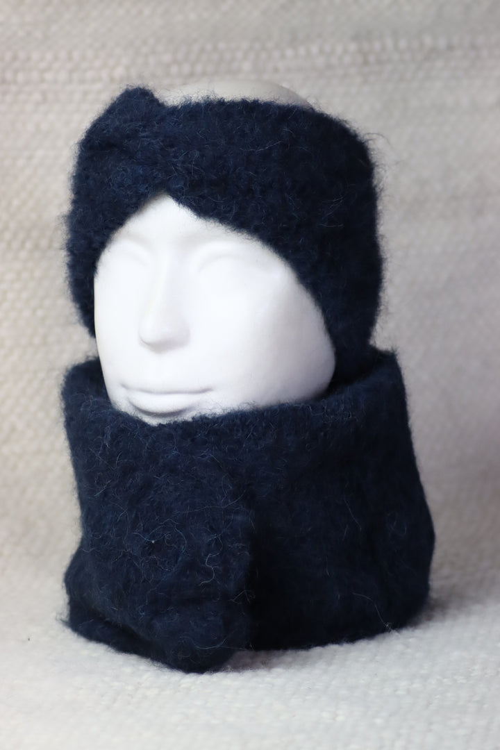 Soft Alpaca Wool Scarf - Puffy