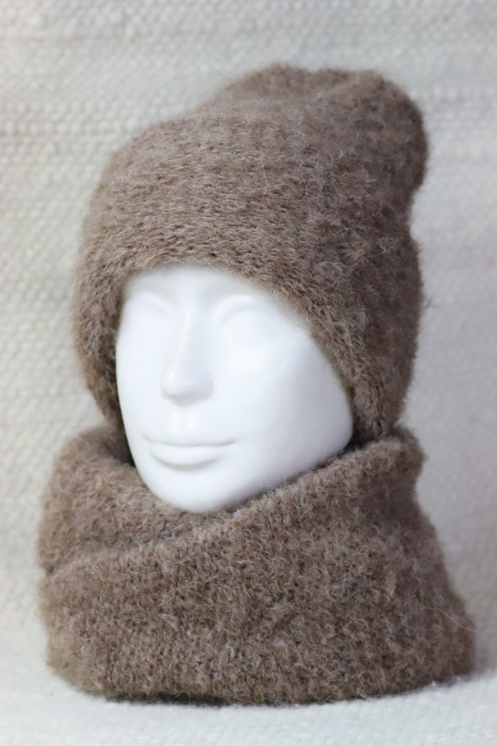 Rolled Brim Furry Hat - Puffy