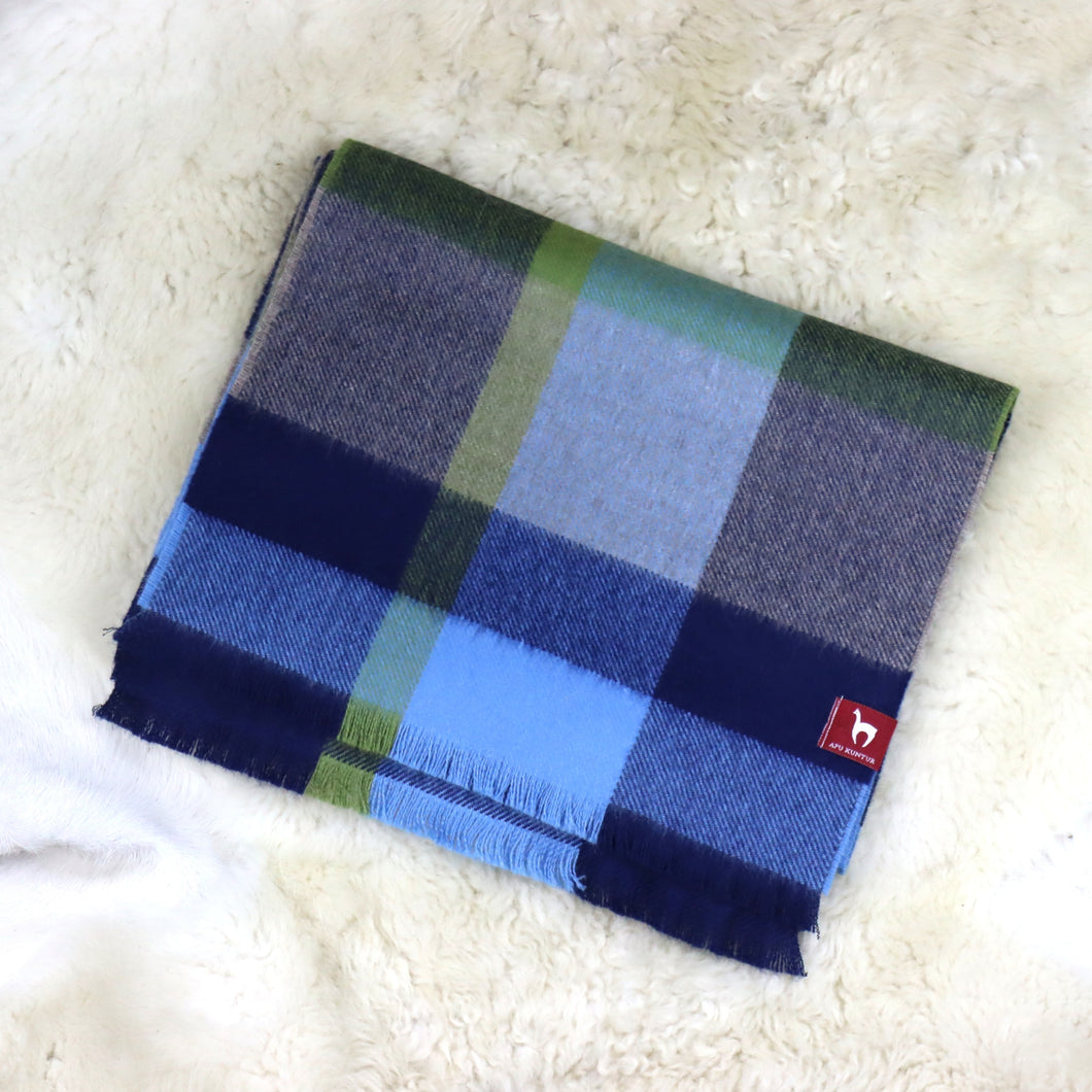 Ruuduline beebialpaka villane sall