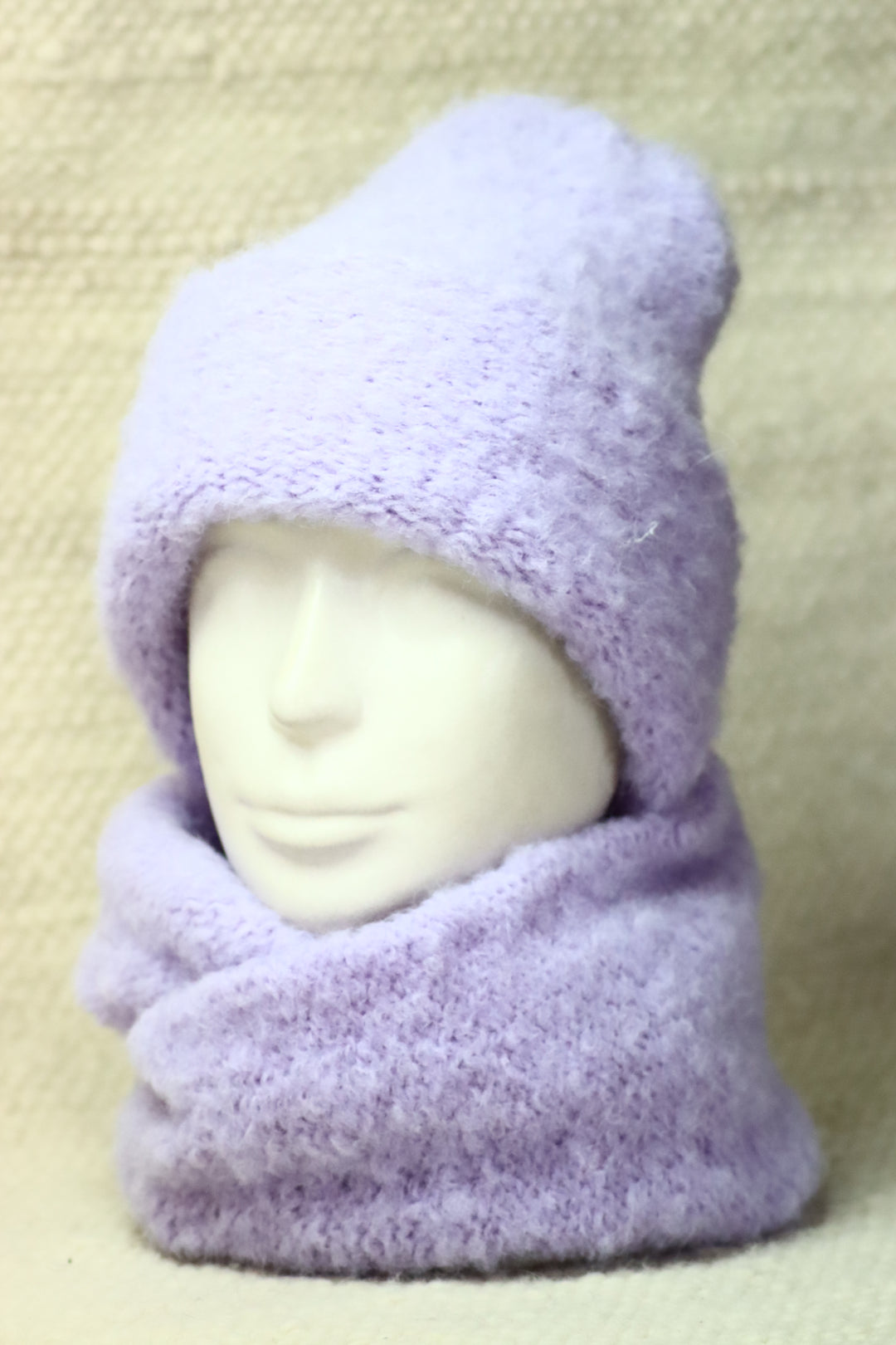 Rolled Brim Furry Hat - Puffy