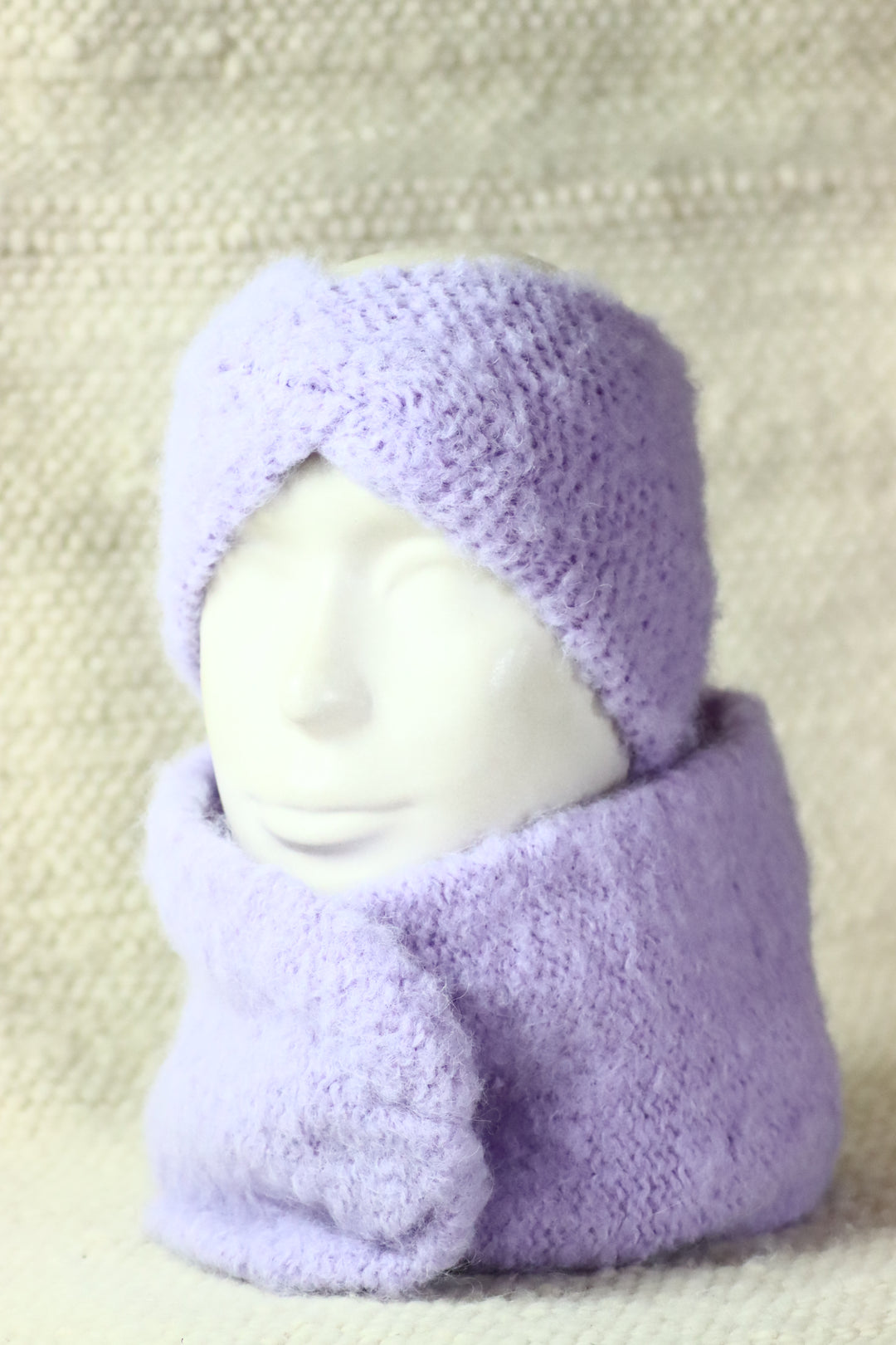 Soft Alpaca Wool Scarf - Puffy