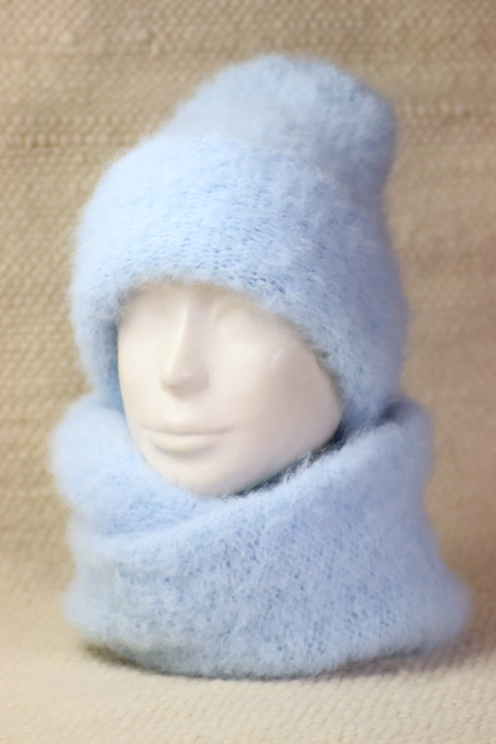 Rolled Brim Furry Hat - Puffy