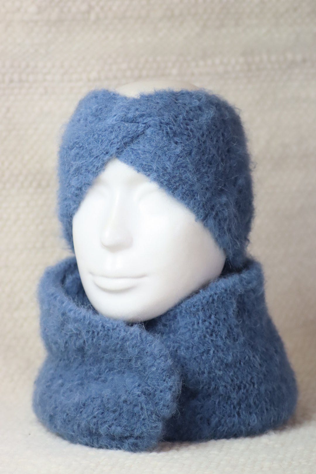 Soft Alpaca Wool Scarf - Puffy
