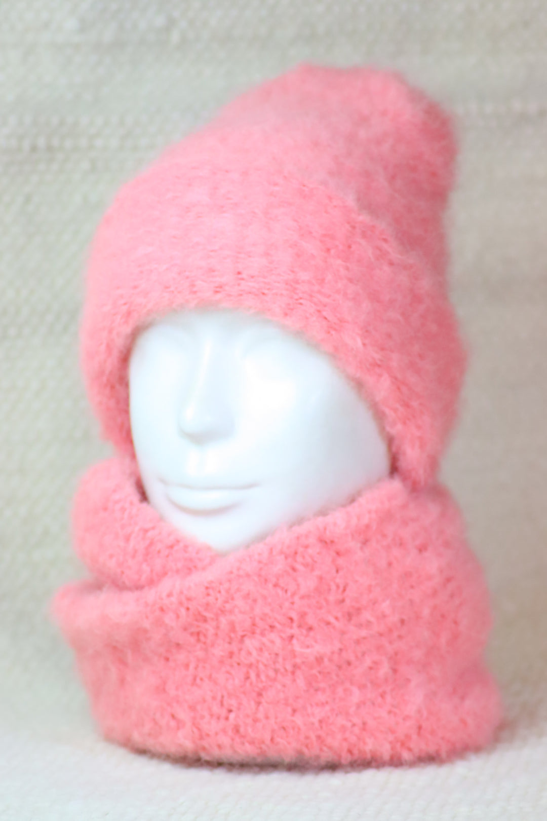 Rolled Brim Furry Hat - Puffy