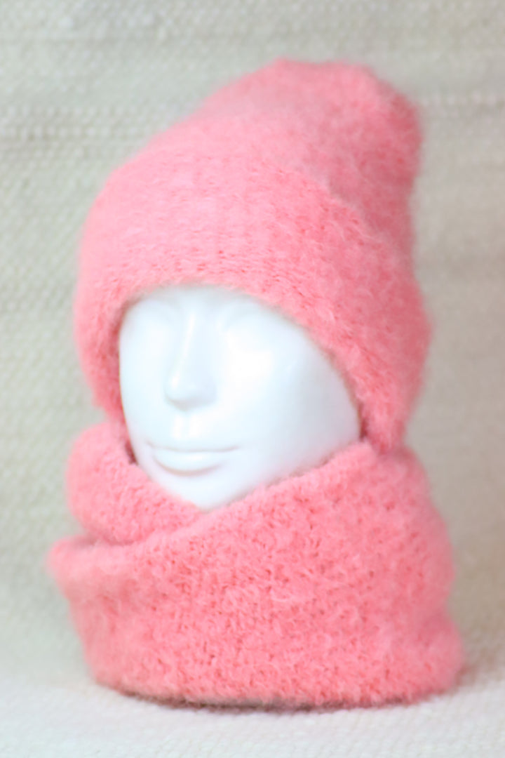 Rolled Brim Furry Hat - Puffy