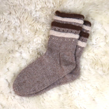 Load image into Gallery viewer, 100% alpaca wool socks (hand knitted)
