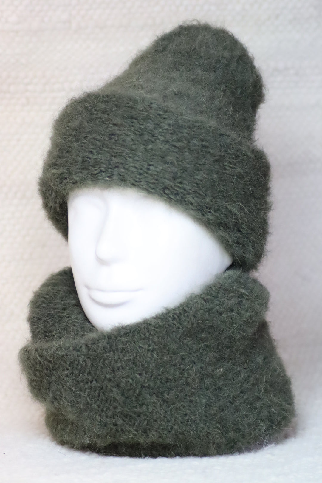 Rolled Brim Furry Hat - Puffy