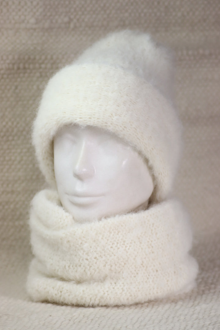 Rolled Brim Furry Hat - Puffy