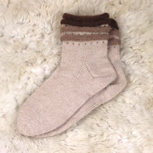 100% alpaca wool socks (hand knitted)