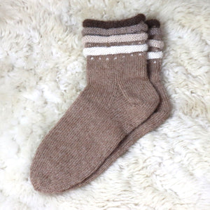 100% alpaca wool socks (hand knitted)