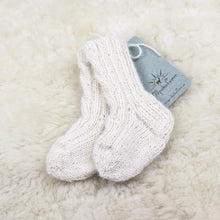 Load image into Gallery viewer, Baby socks with braid and ribbing

