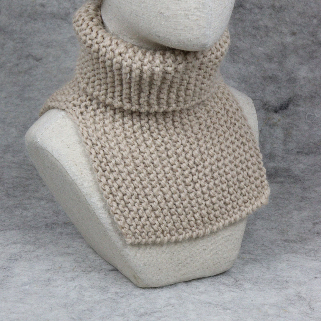 Baby Alpaca Wool Collar Scarf
