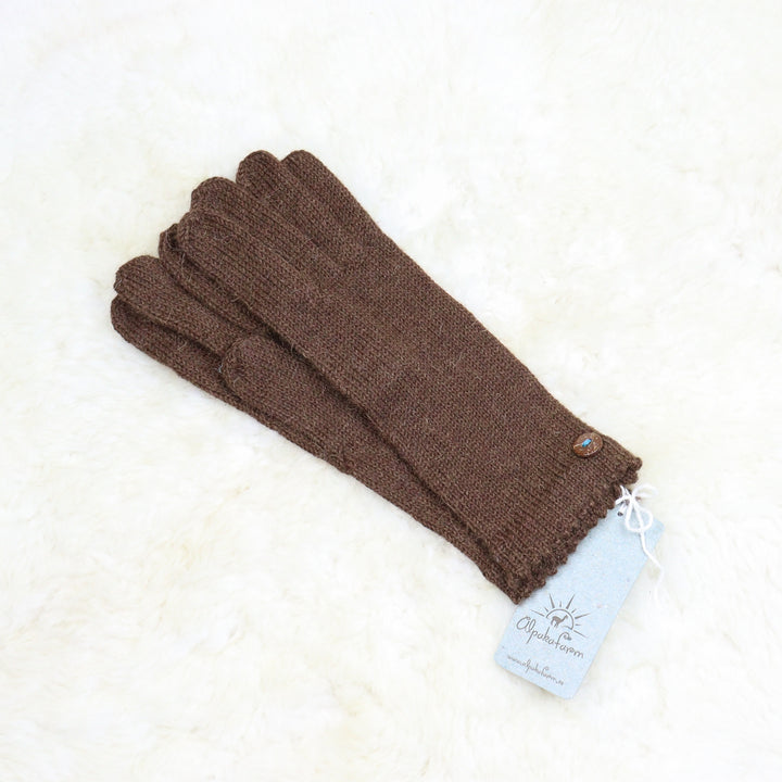 100% alpaca wool gloves