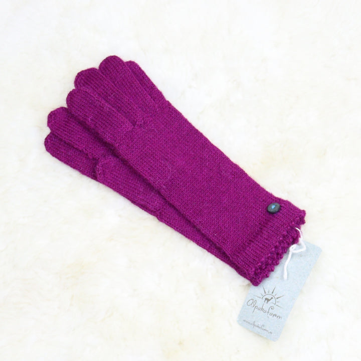 100% alpaca wool gloves