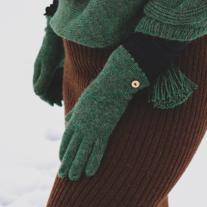 100% alpaca wool gloves