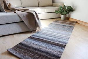 Alpaca and wool mix rug